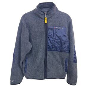 Vintage Ralph Lauren Polo Jeans Co. Jacket Men's S Fleece Full Zip Gray Navy RL6